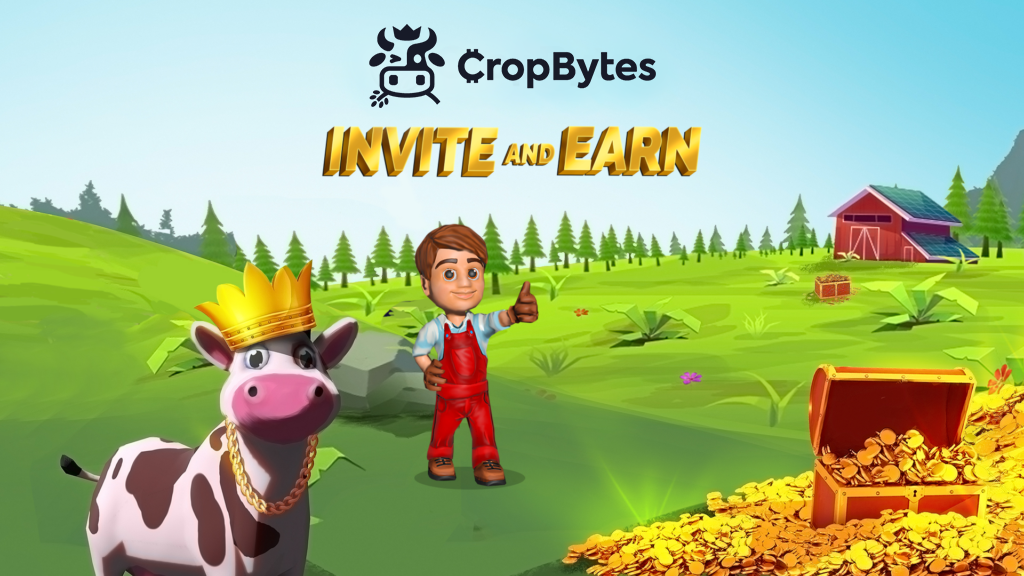 Invite & Earn Crypto on CropBytes